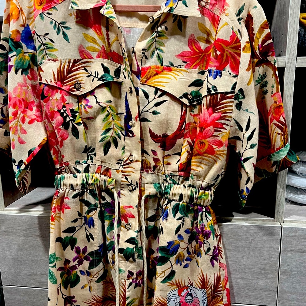 Zimmerman Austrailia size 1, US size 6, drawstring romper ready for summer